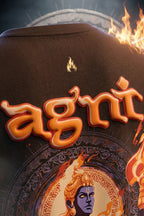 Agni oversized premium T-shirt – Guardian of the Sacred Flame | TRENDWEAR