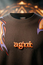Agni oversized premium T-shirt – Guardian of the Sacred Flame | TRENDWEAR