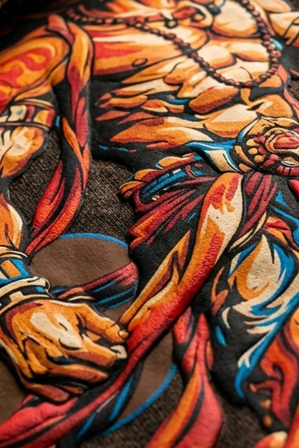 Mahabali Hanuman Oversized Acid Wash T-Shirt | Premium 240 GSM Cotton | TRENDWEAR