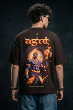 Agni oversized premium T-shirt – Guardian of the Sacred Flame | TRENDWEAR