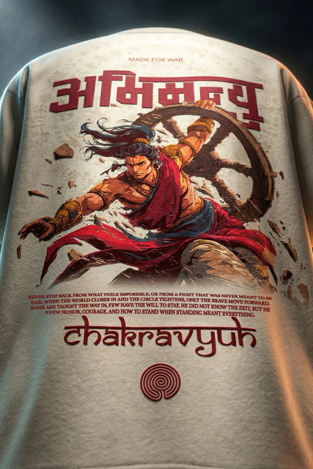 अभिमन्यु Swanwhite Printed Exclusive T-shirt Epic Collection