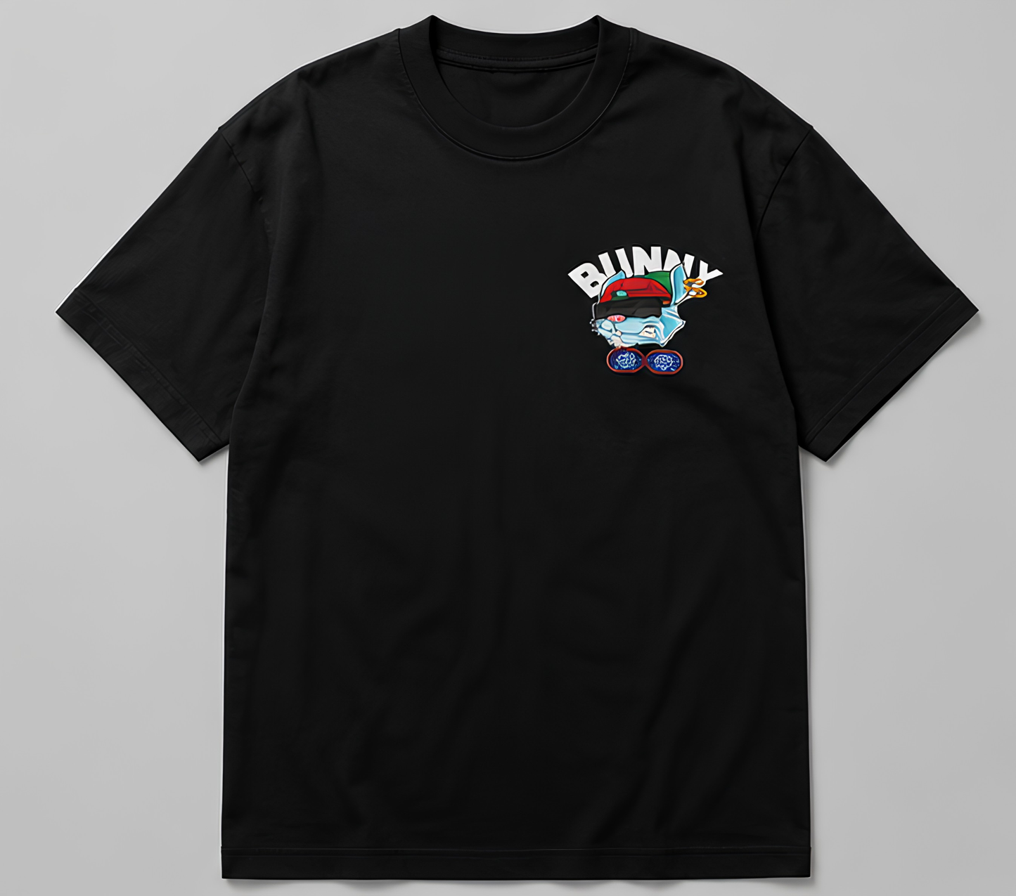 BUNNY Streetwear Graphic T-Shirt – Hip Hop Rabbit Oversized Tee | Urban Back Print T-Shirt