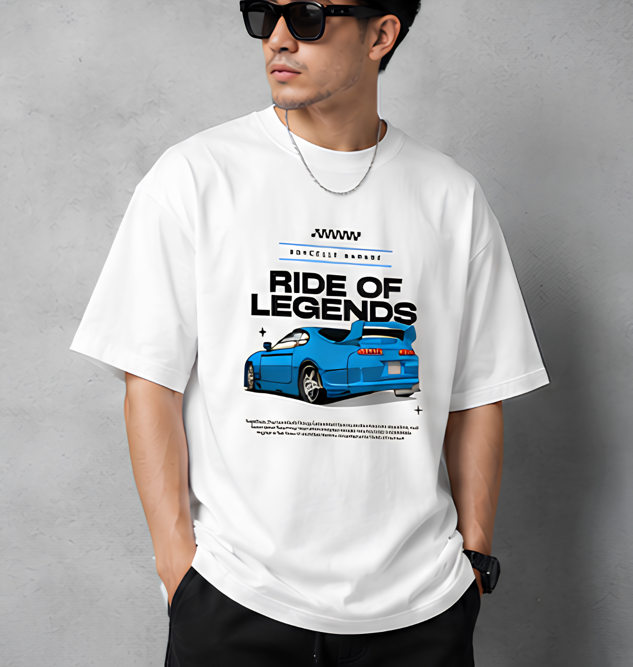 Ride of Legends JDM Car Graphic T-Shirt – Japanese Sports Car Oversized Streetwear Tee | Unisex Racing ShirtUnisex Basic T-Shirt