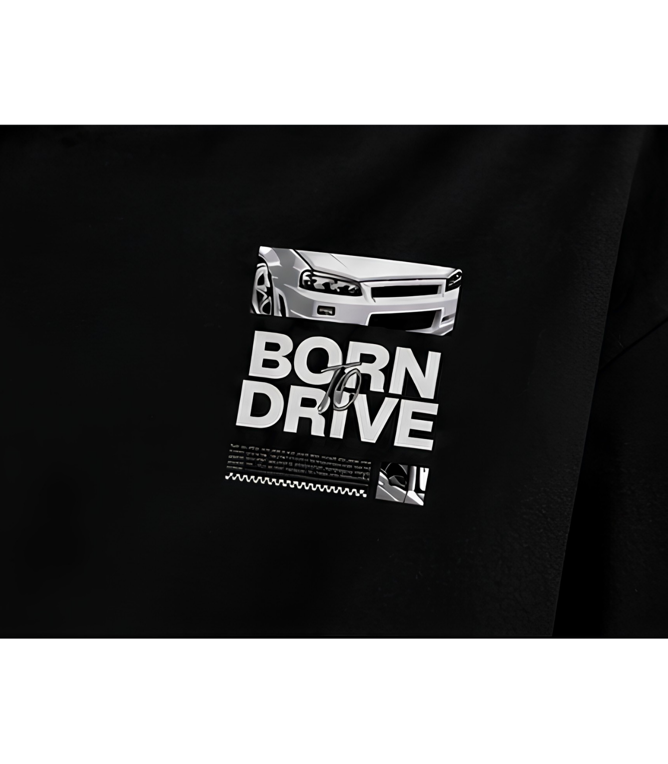 Born Drive Oversized Black Graphic T-Shirt | Streetwear T-Shirt