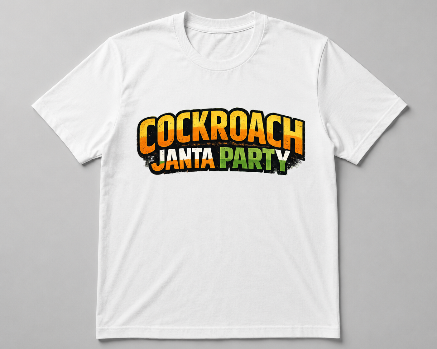 🪳Cockroach Janta Party T-Shirt – Political Satire Graphic T-Shirt